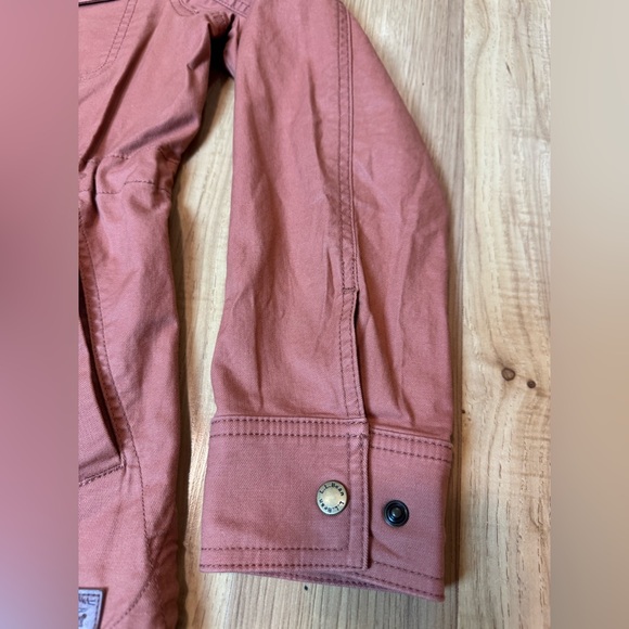 L.L.Bean BeanFlex Utility Barn Outdoor Jacket Shacket Women XS Rust Orange READ - Picture 5 of 16